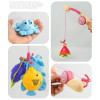 6入洗澡玩具釣釣樂+撈撈樂(附抓魚竹簍)