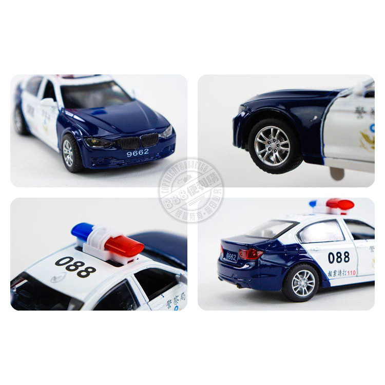 聲光合金台灣110警車(授權)(ST)