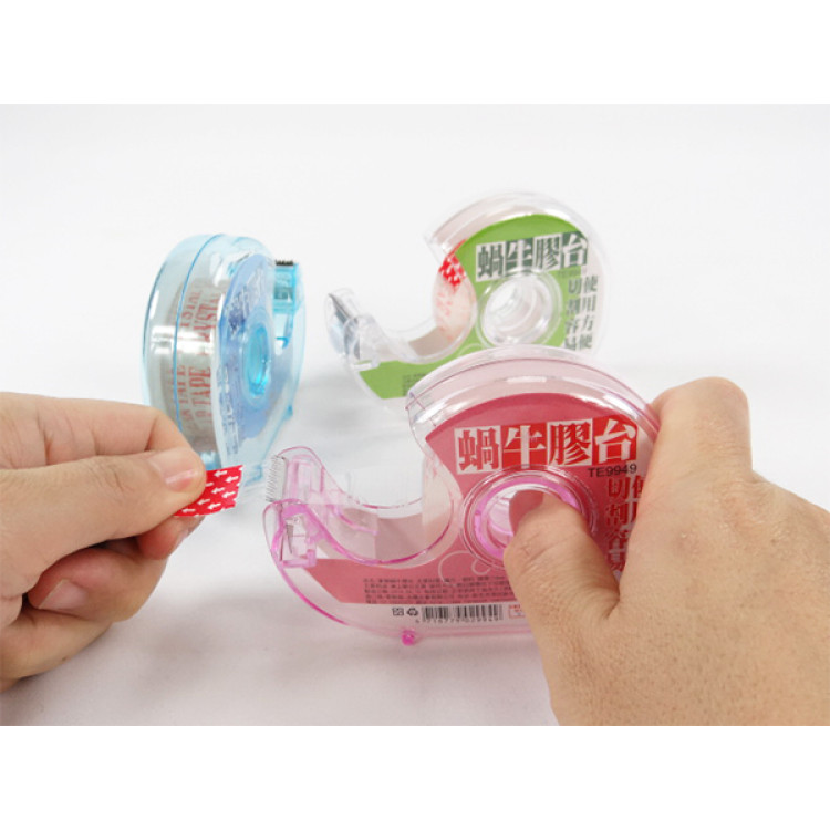 蝸牛透明小膠帶台(台灣筆樂)