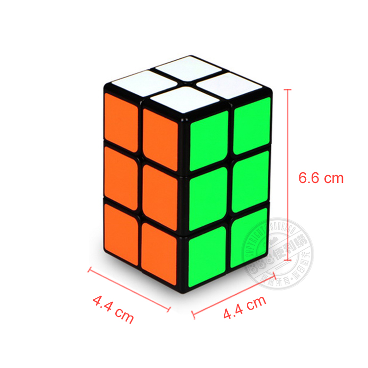 魔方格2x2x3階6面長方形魔術方塊(6色)(授權)