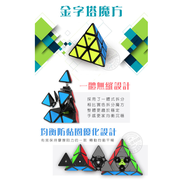 魔方格異形魔方大禮盒(金字塔+斜轉型+楓葉型+五邊型+魔方秘笈)(黑邊版)(授權)