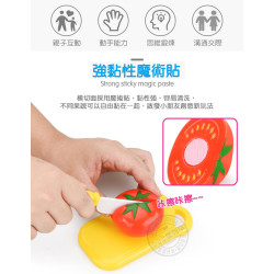 8入蔬菜切切樂(附大盤子+刀叉)(玉米版)(安全漆ST903C)