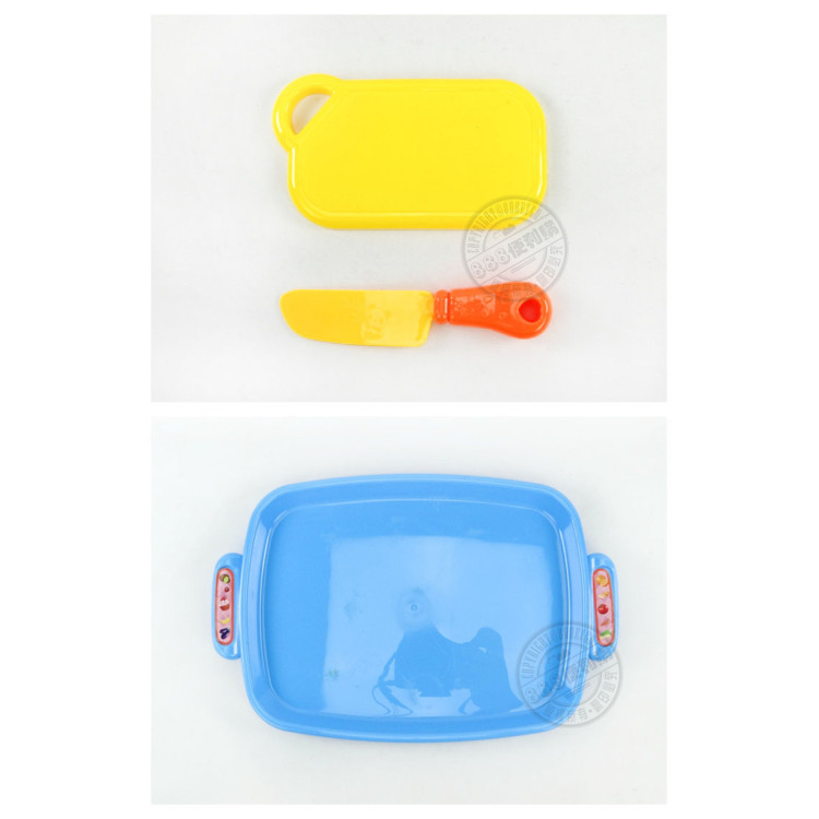 8入蔬菜切切樂(附大盤子+刀叉)(玉米版)(安全漆ST903C)