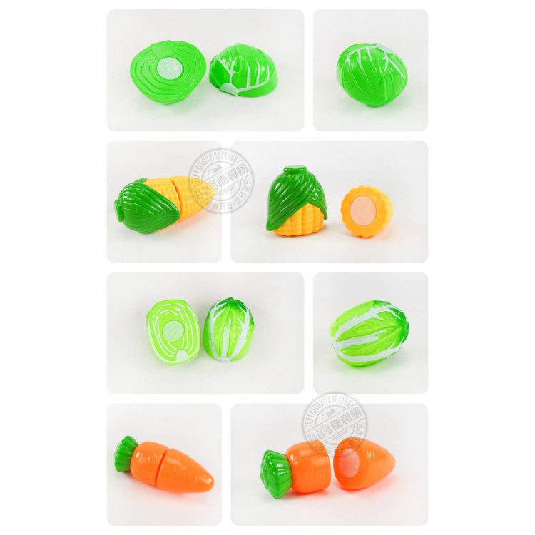 8入蔬菜切切樂(地瓜版)(ST安全漆)(828)