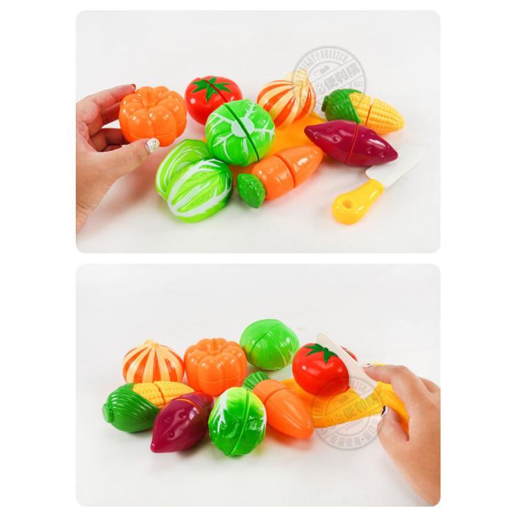 8入蔬菜切切樂(地瓜版)(ST安全漆)(828)