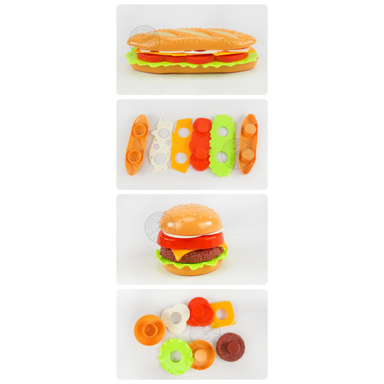 7入薯條漢堡套餐切切樂(潛艇堡版)(ST安全漆)(903D)