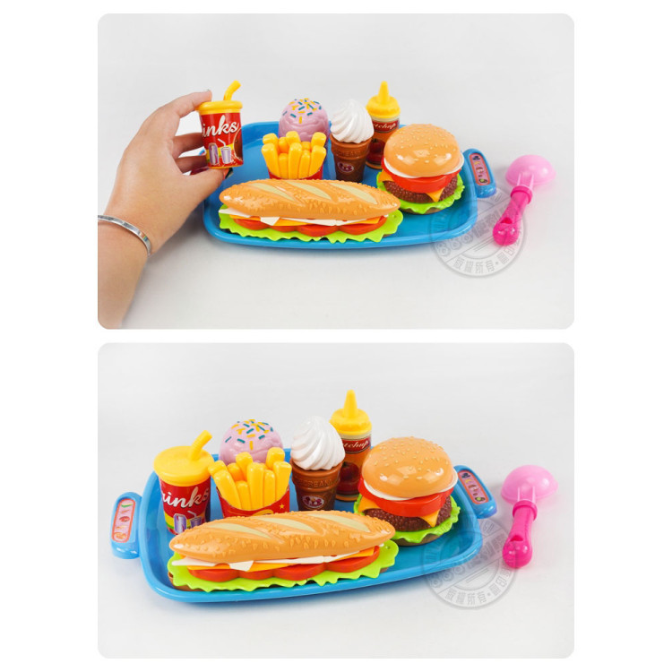 7入薯條漢堡套餐切切樂(潛艇堡版)(ST安全漆)(903D)