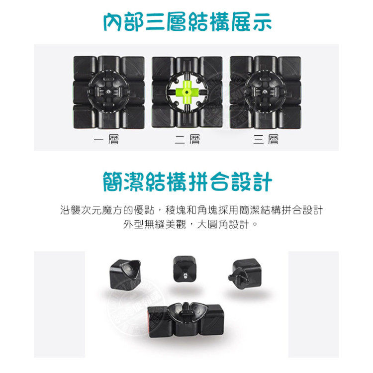 魔方格筒裝三階比賽專用魔術方塊(授權)(筒裝收納)