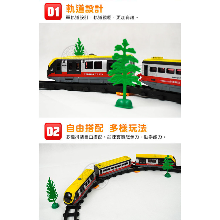 3截式地鐵捷運軌道列車(軌道全長176)(2941) (無法超商取貨)