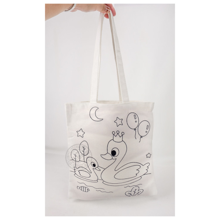 DIY兒童彩繪手提帆布袋(可水洗)(多款圖案)