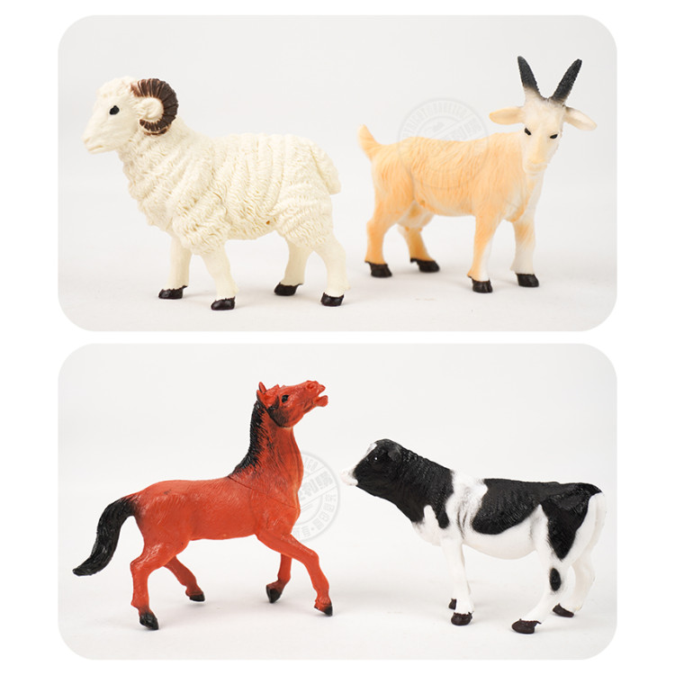 6入仿真農場動物模型(小隻)(硬材質)(安全塑料)