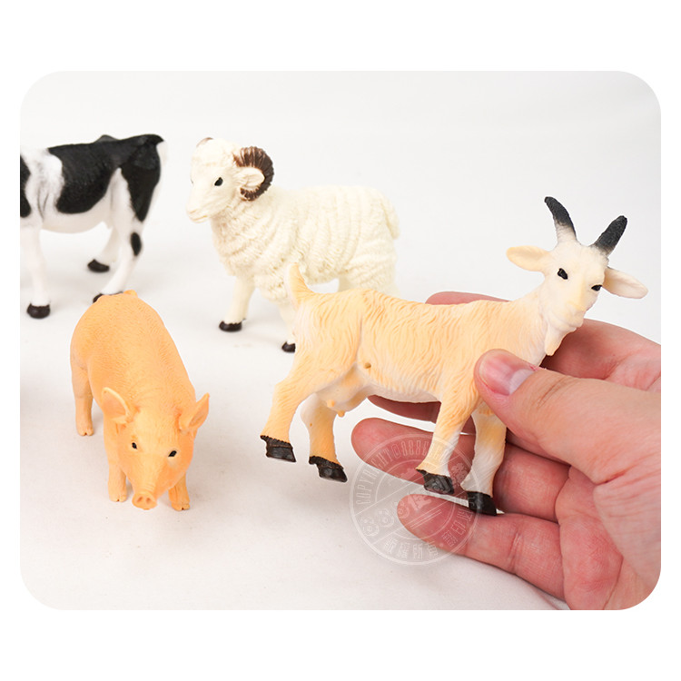 6入仿真農場動物模型(小隻)(硬材質)(安全塑料)