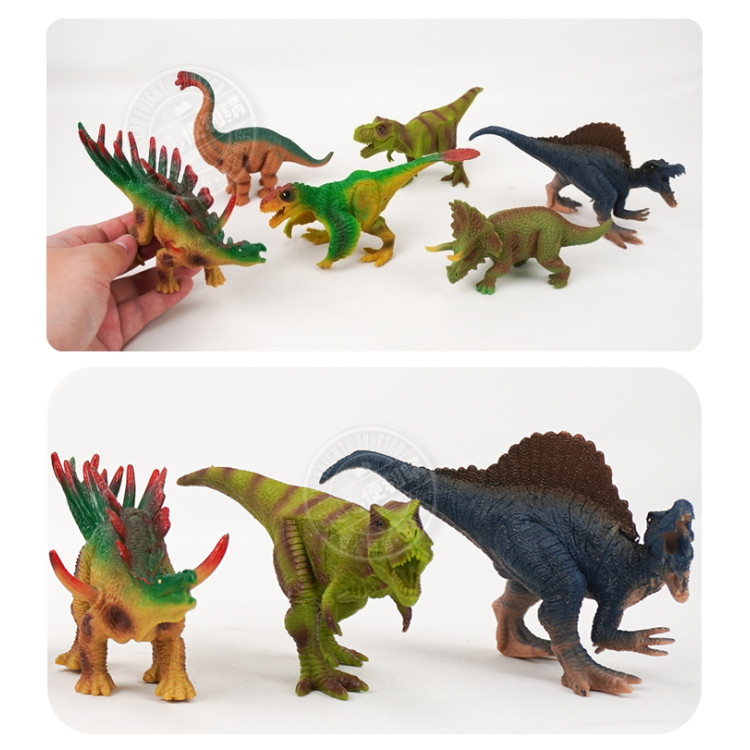 6入仿真恐龍動物模型(小隻)(硬材質)(安全塑料)