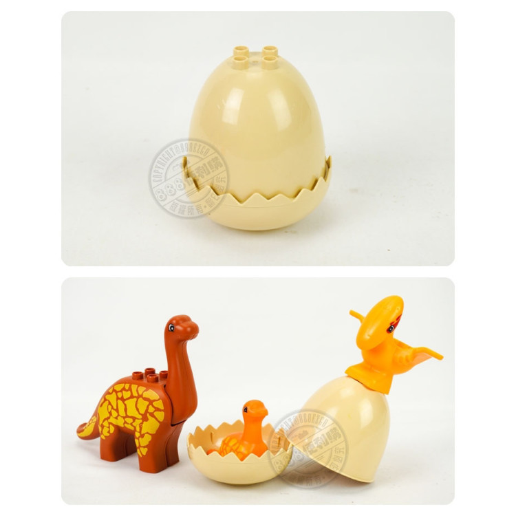 JDLT幼兒版恐龍場景建構大積木(CE環保塑料)(5079)(38PCS)(透明袋裝)