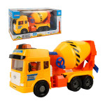 ST台灣配音大型黃色水泥車(車門開附人偶)(品質佳超會跑)