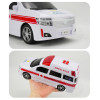 1:18 台灣配音白色救護車(救護車音效+音樂+車燈亮)(摩輪手推超會跑)(8713)