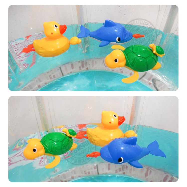 拉線可愛動物洗澡玩具(ST)