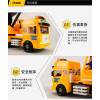 ST台灣配音大型黃色起重機吊車(吊臂可升高升長)(車門開附人偶)(品質佳超會跑)