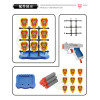 九宮格鏢靶安全軟彈槍(下拉省力上膛)(3359)
