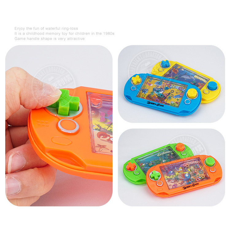 掌上型打水機套圈圈(舒壓療癒懷舊童玩)(顏色隨機)(6入裝)