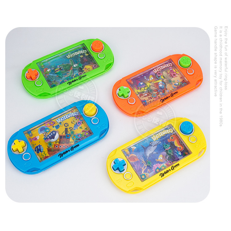 掌上型打水機套圈圈(舒壓療癒懷舊童玩)(顏色隨機)(6入裝)