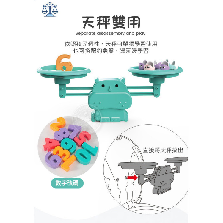 豪華版河馬張嘴電動釣魚盤(45隻魚+2支釣桿+數字天秤+音樂+可USB供電) (無法超商取貨)