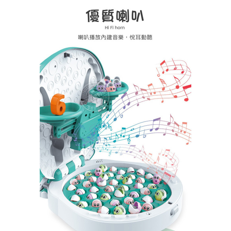 豪華版河馬張嘴電動釣魚盤(45隻魚+2支釣桿+數字天秤+音樂+可USB供電) (無法超商取貨)