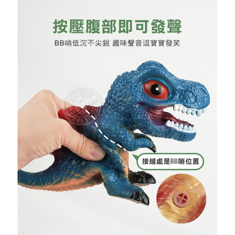Q版可愛恐龍模型(飽和色彩帶啾啾聲)(隨機出貨)(2入裝)