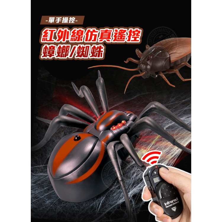 紅外線仿真遙控蟑螂(遙控蜘蛛)(授權)