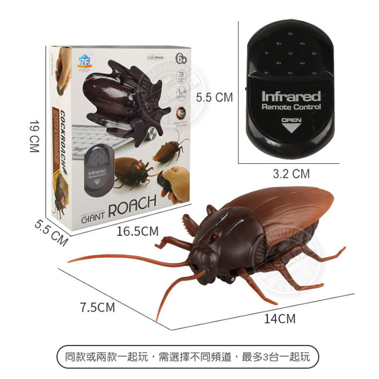 紅外線仿真遙控蟑螂(遙控蜘蛛)(授權)