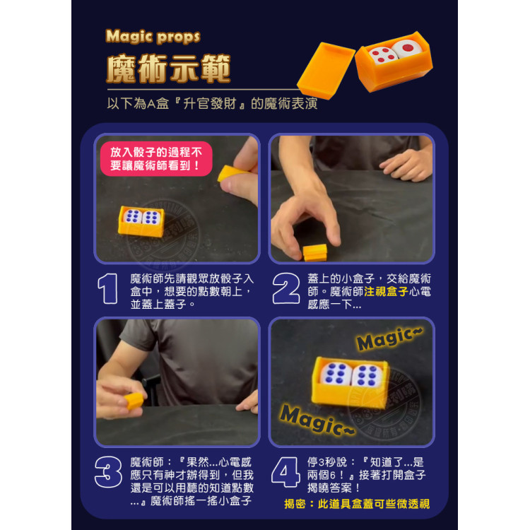魔玩大道之魔術道具精裝版(每盒有4種魔術)(全部有24款可收集）(6入裝)