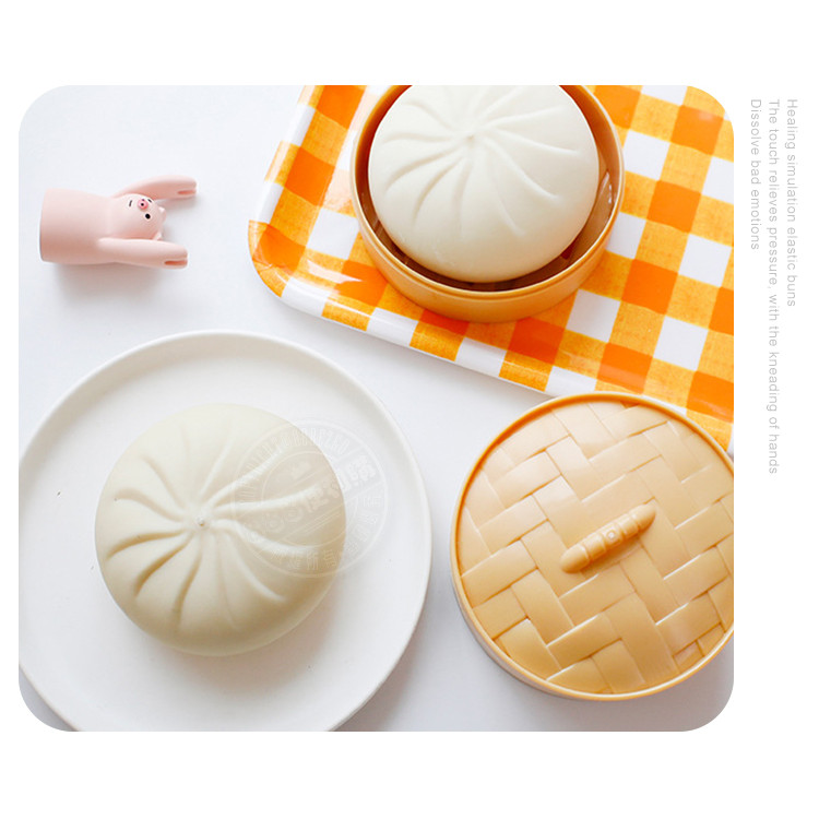 大包子造型舒壓捏捏樂發洩玩具(3入裝)