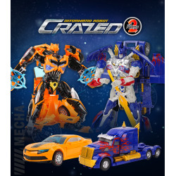 8836精緻盒裝變形機器人(可變車子)