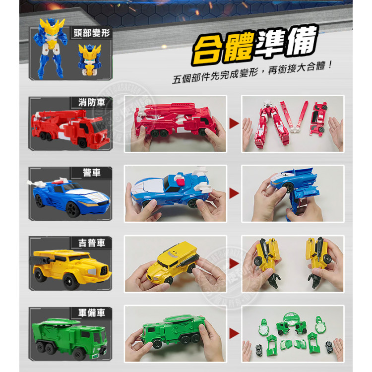 5合1超變戰神變形機器人豪華組(660613) (無法超商取貨)