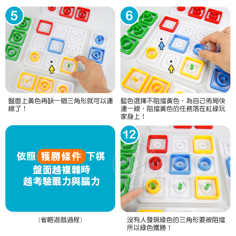 3形4色益智連連棋桌遊(2-4人桌遊)