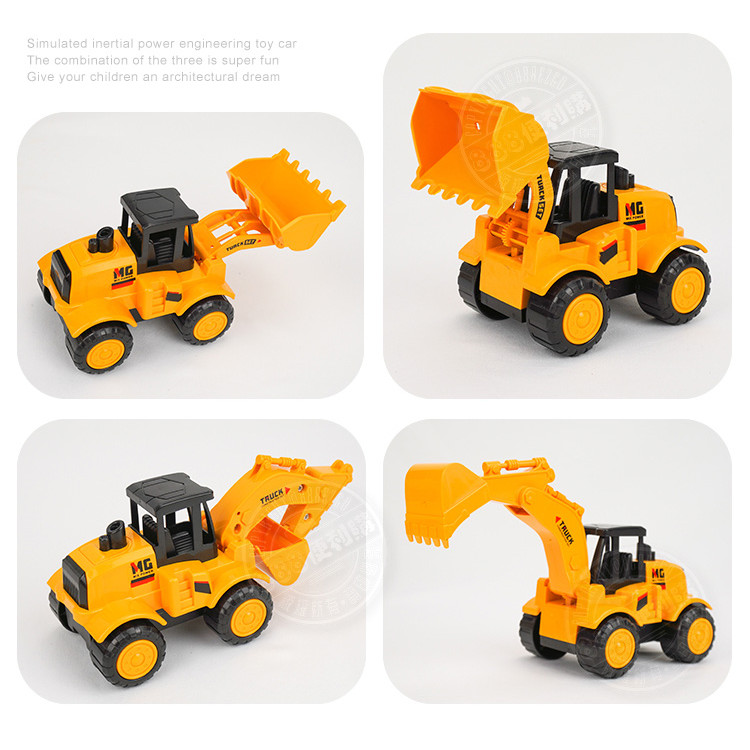 3入IC音樂說故事慣性拖板車+挖土機+推土機(5862) (無法超商取貨)