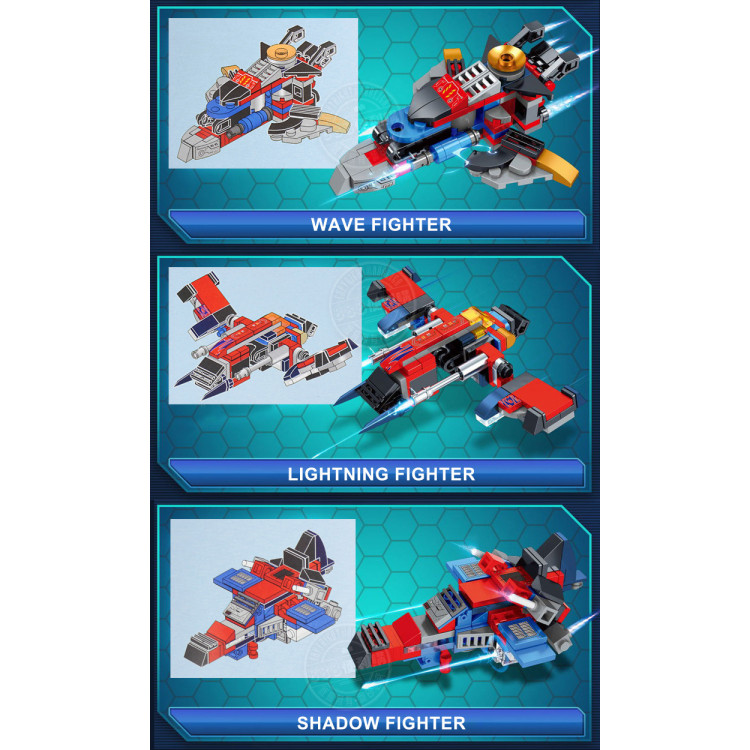 8合2精裝盒變形機器人積木組(可拆8款或大組合2)