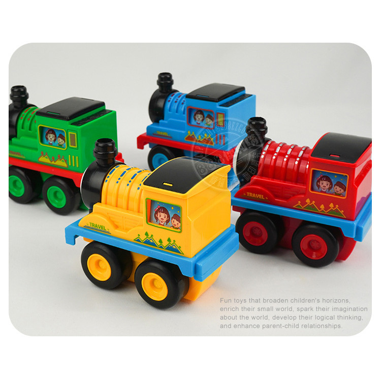 4入摩輪慣性快樂小火車頭(有震動機關)(8341)