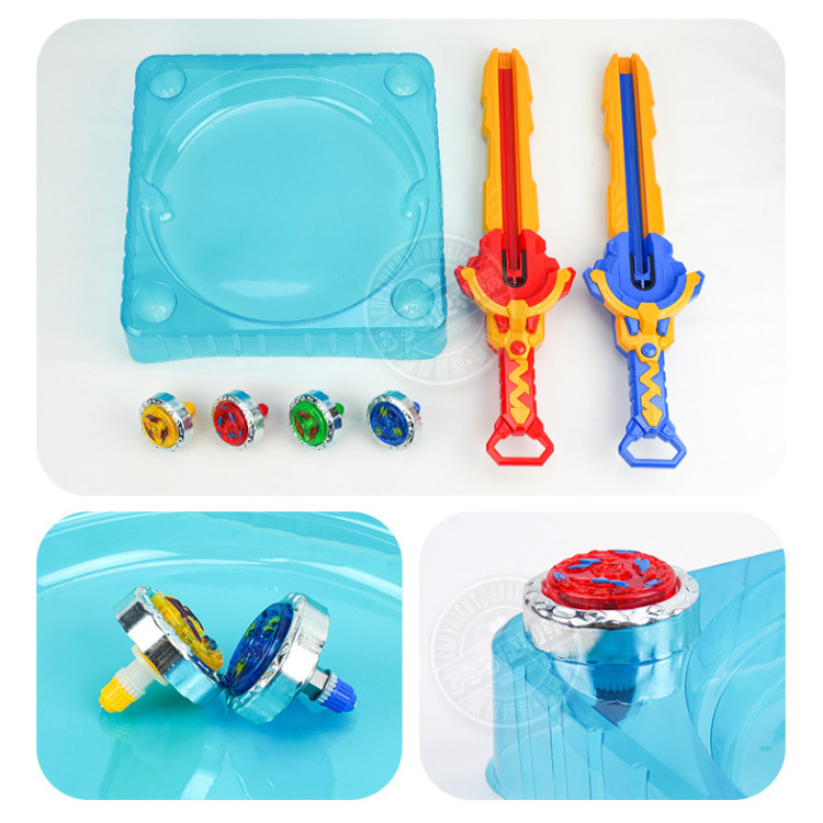 劍魂之雙人對戰伸縮發光陀螺劍組(2支劍+4顆發光陀螺+戰鬥盤)(授權)(6289845) (無法超商取貨)