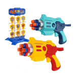 九宮格鏢靶親子安全軟彈槍組(槍2支+子彈20發)(顏色隨機)(899105) (無法超商取貨)