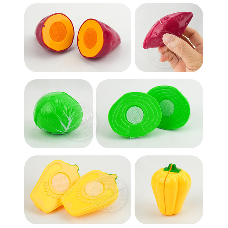 9入蔬菜切切樂(附瀝水籃+刀盤+砧板)(花生版)(籃子顏色隨機)(安全漆ST818A)