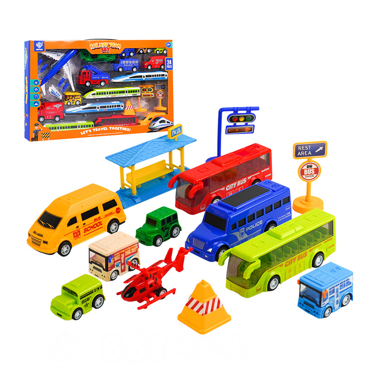 城市交通工具豪華組(迴力驅動)(898115) (無法超商取貨)