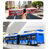 會說故事的電車雙節巴士公車(摩輪推動/車門可開)(燈光音效/音樂/說故事)(5895) (無法超商取貨)