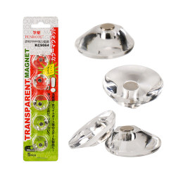 5入透明圓形強力白板吸鐵(磁鐵)(2公分)