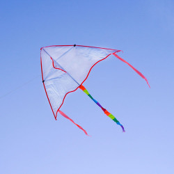 空白三角彩繪風箏(彩虹尾巴)(附30公尺手板線) (無法超商取貨)