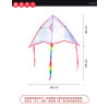 空白三角彩繪風箏(彩虹尾巴)(附30公尺手板線) (無法超商取貨)
