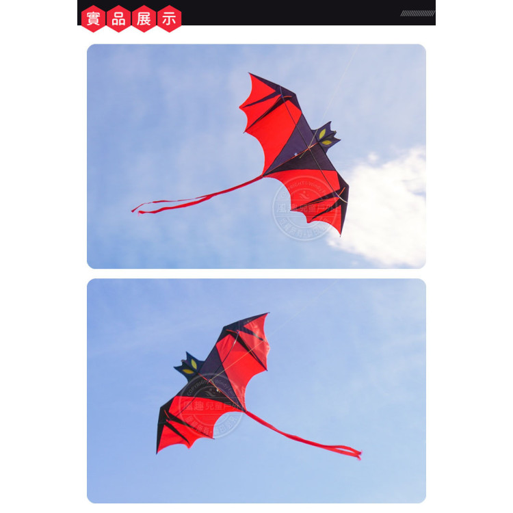 前桿式大蝙蝠造型風箏(188*192) (無法超商取貨)