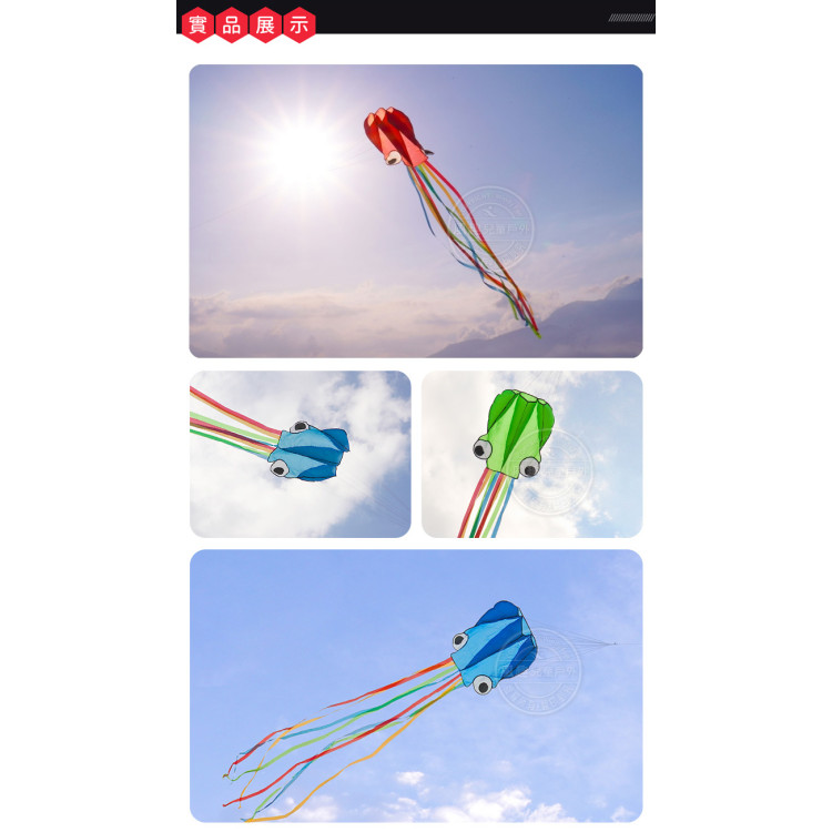八爪章魚造型風箏(軟式風箏)