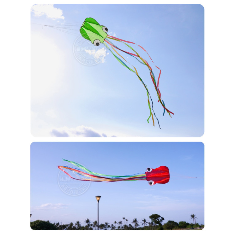 八爪章魚造型風箏(軟式風箏)