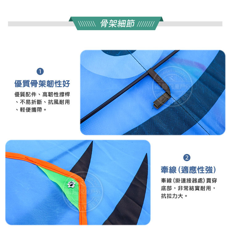 熱帶魚造型彩色風箏(118*205)(全配/附150米輪盤線) (無法超商取貨)